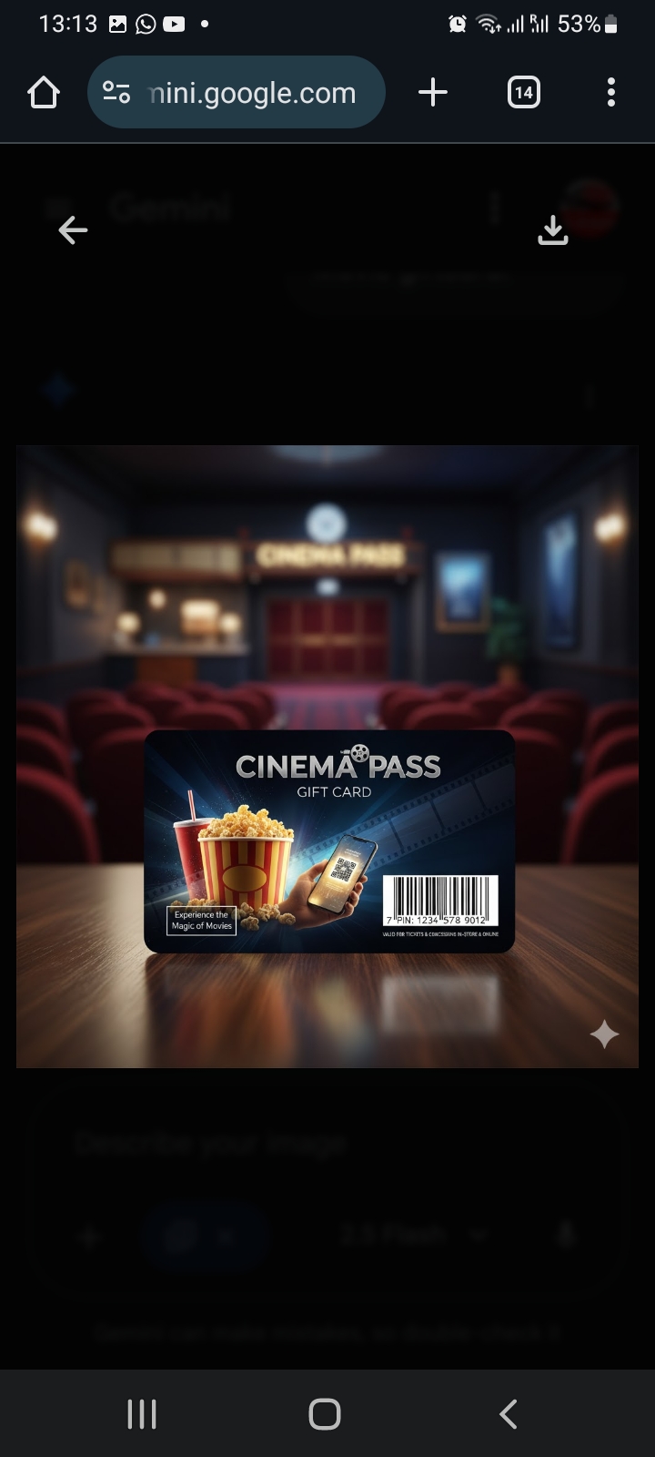 Movies Giftcard